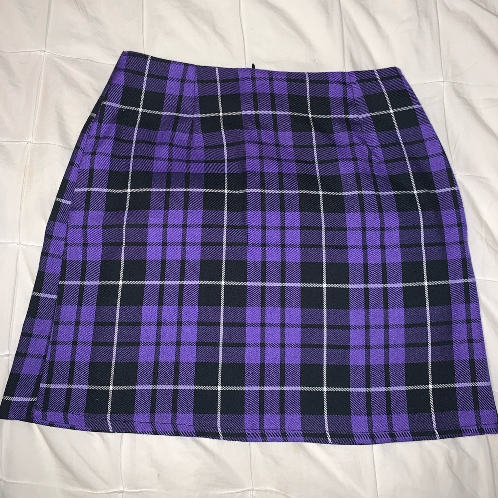 Purple Plaid Nasty Gal Skirt